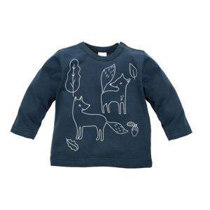 Chlapecké tričko tmavě modré barvy s motivem lišky, PIN195 Secret Forest 86