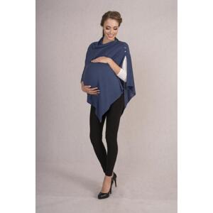 Dámské pončo v modré barvě, MI967 UNI