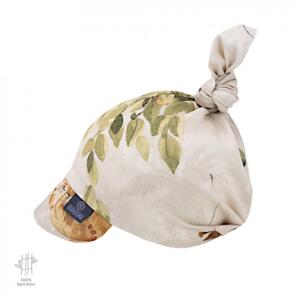 Dětský šátek s kšiltem z kolekce kočičí příběhy na gumičce - 100% bambus, MA1892 Meow Stories SKL41-43 41-43 cm