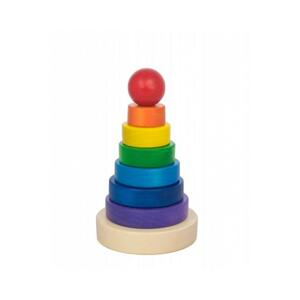 Dětská věž z barevných nasazovacích kruhů, TA6 12228 SKLx1