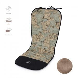 Oboustranná vložka do kočárku s paměťovou pěnou - ostrov pokladů, MA2027 Treasure Islands