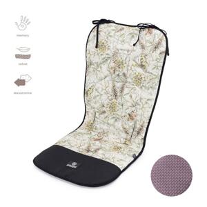 Oboustranná vložka do kočárku s paměťovou pěnou - zahrada snů, MA2107 Dream Garden