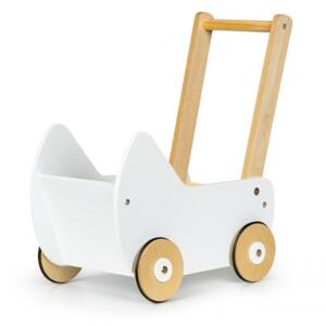 Dřevěný vozík pro panenky - posouvací chodítko, Multi__ESC-W-0173
