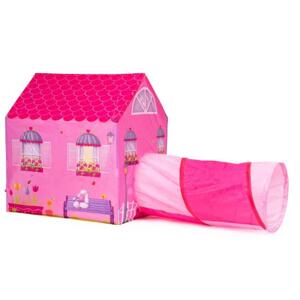 Dětský růžový domeček s tunelem, Multi__8326