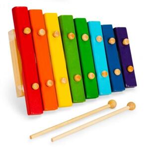 Dřevěné činely pro děti 8 tónové, Multi__PH08C002