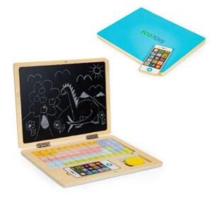 Modrý dětský notebook - magnetická vzdělávací tabule, Multi__G068 - BLUE