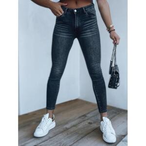 Černé úzké džíny s vysokým pasem, uy1289-30 30