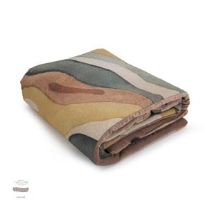 Teplá sametová deka z kolekce duhová hora, MA2271 Rainbow Mountain 100x150 cm