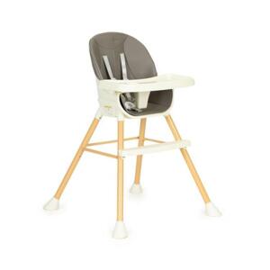 Dětská židle na krmení 2 v 1 v šedé barvě, Multi__HA-018 GRAY