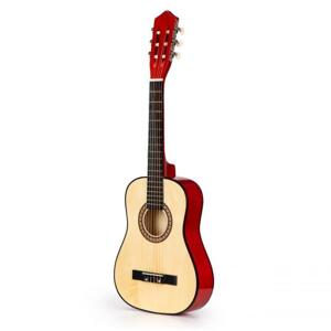 Velká dřevěná dětská kytara v červené barvě, Multi__HX18026-34 CLASSIC