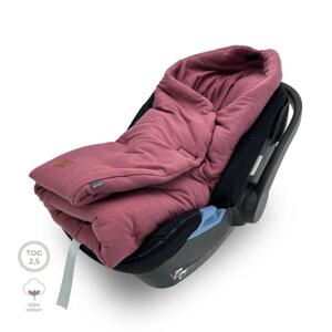 Bordová dětská deka do autosedačky, MA2508 Burgund 125x95 cm