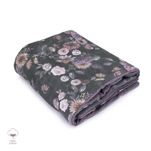 Teplá bavlněná deka z kolekce Tajemství květin, MA2593 Mystery of Flowers 100x150 cm