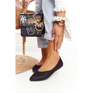 Módní balerínky pro dámy ve výprodeji, 21-2187 BLK__14086-38 38