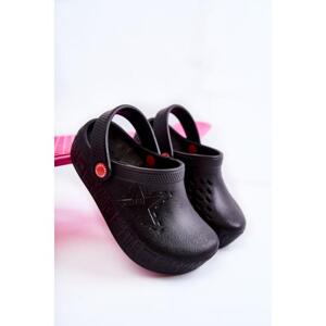 Dětské černé pantofle Big Star, II375001 BLACK__21465-28 28