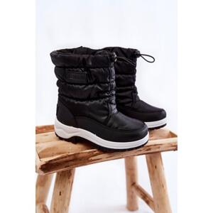 Dětské černé sněhule Big Star, KK374235 CZARNE__22180-35 35