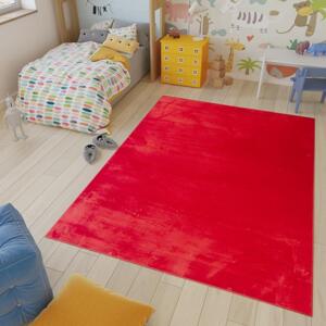 Moderní shaggy koberec červené barvy, TAP__BEIGE BEIGE RABBIT-140x200 140x200cm