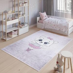 Dětský koberec s motivem kočičky, TAP__9731 PRINT EMMA-120x170 120x170cm