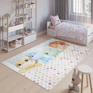 Dětský barevný koberec s dinosaury, TAP__9731 PRINT EMMA-160x230 160x230cm