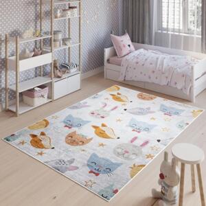 Dětský koberec s motivem zvířátek, TAP__9731 PRINT EMMA-160x230 160x230cm