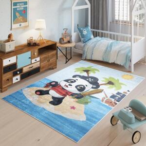 Barevný koberec s pandou pro děti, TAP__9731 PRINT EMMA-120x170 120x170cm