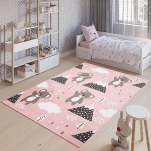 Dětský růžový koberec s medvědy, TAP__DY94C JOLLY FYD-300x400 300x400cm