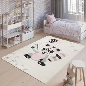 Bílý koberec s obrázkem pro děti, TAP__E662A HAPPY FBA-160x220 160x220cm
