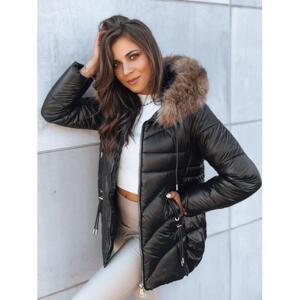 Dámská asymetrická bunda černé barvy, ty3826-M M