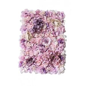 Fialový květinový nástěnný panel, WK04