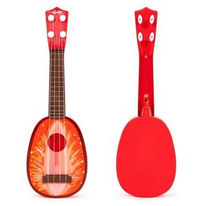 Kytara na ukulele pro děti, čtyři struny, jahoda, Multi__MJ030 STRAWBERRY