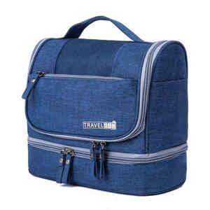 Voděodolná kosmetická taška modré barvy, KS103WZ3