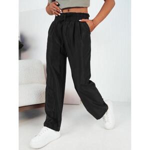 Volné dámské kalhoty černé barvy, uy2050-M/L M/L