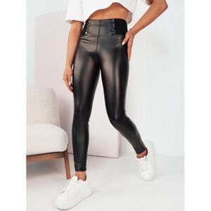 Dámské černé voskované kalhoty, UY2074 XXL