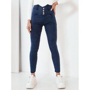 Modré dámské džíny s vysokým pasem, uy1967-M/L M/L