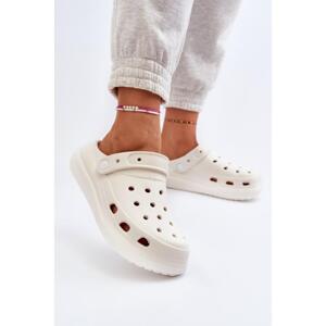 Dámské bílé pěnové kroksy, M326 WHITE__30675-41 41