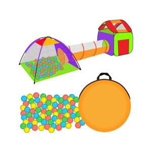 Dětský stan s tunelem a kuličkami, MX__5902367976248