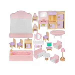 Sada dřevěného nábytku pro panenky, MX__5900779947009
