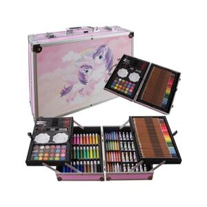 Sada na malování v kufříku s jednorožcem - 145 prvků, MX__5900779947757