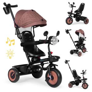 Dětská tříkolka 3v1 v béžové barvě, Multi__WQL-066-51 BEIGE