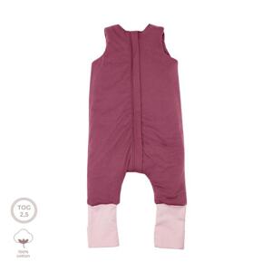 Dětský bordový spací pytel s kalhotami, MA2997 Burgund M (2,5-6 let)