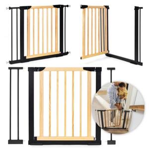 Dřevěná bezpečnostní zábrana na schody 74-92 cm, Multi__SF-011-BC