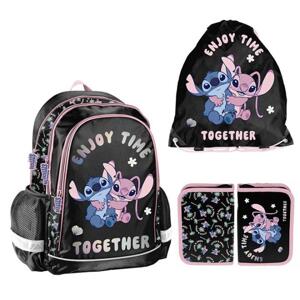 3-dílný školní STITCH set batohu, kapsy a penálu, RUKS__DS25AA-081 SKL10