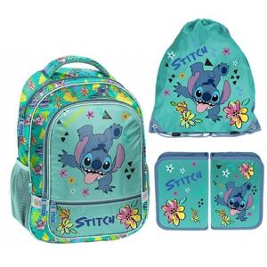 3-dílný školní STITCH set batohu, kapsy a penálu, RUKS__DS25DD-260 SKL10