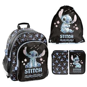 3-dílný školní STITCH set batohu, kapsy a penálu, RUKS__DS25GG-090 SKL10