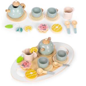 Dřevěná čajová souprava pro děti - 14 dílů, Multi__TL643007