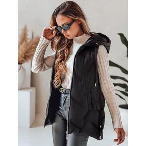 Prošívaná černá dámská vesta TY5105, ty5105-XXL XXL