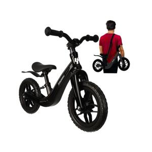 Dětské černé odrážedlo s ramenním popruhem, MX__5900779956308