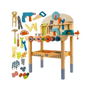 Dětská dílna s dřevěným nářadím 3v1, MX__5900779959781