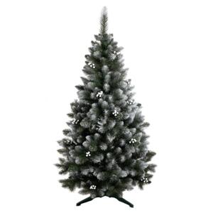 Vánoční hustý zasněžený stromek borovice s perlami - 150 cm, POL__SOMP150 L