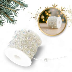 Řetízek na vánoční stromek s duhovými korálky, WOZ40