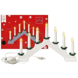 Adventní LED svícen se 7 svíčkami, LAMP61